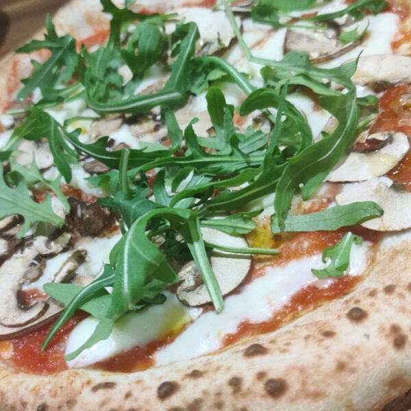 <strong> Fungi: </strong> Mixed Mushroom, Garlic, Black Olives, Truffle Oil